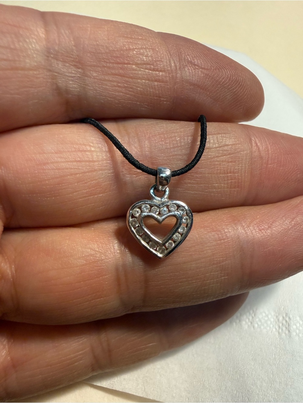 14 K Heart Pendant Necklace with diamonds - Women Jewelry